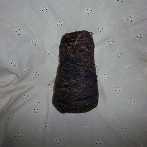 15.75 oz cone ~ rayon chenille ~ multi navy plum gold green
